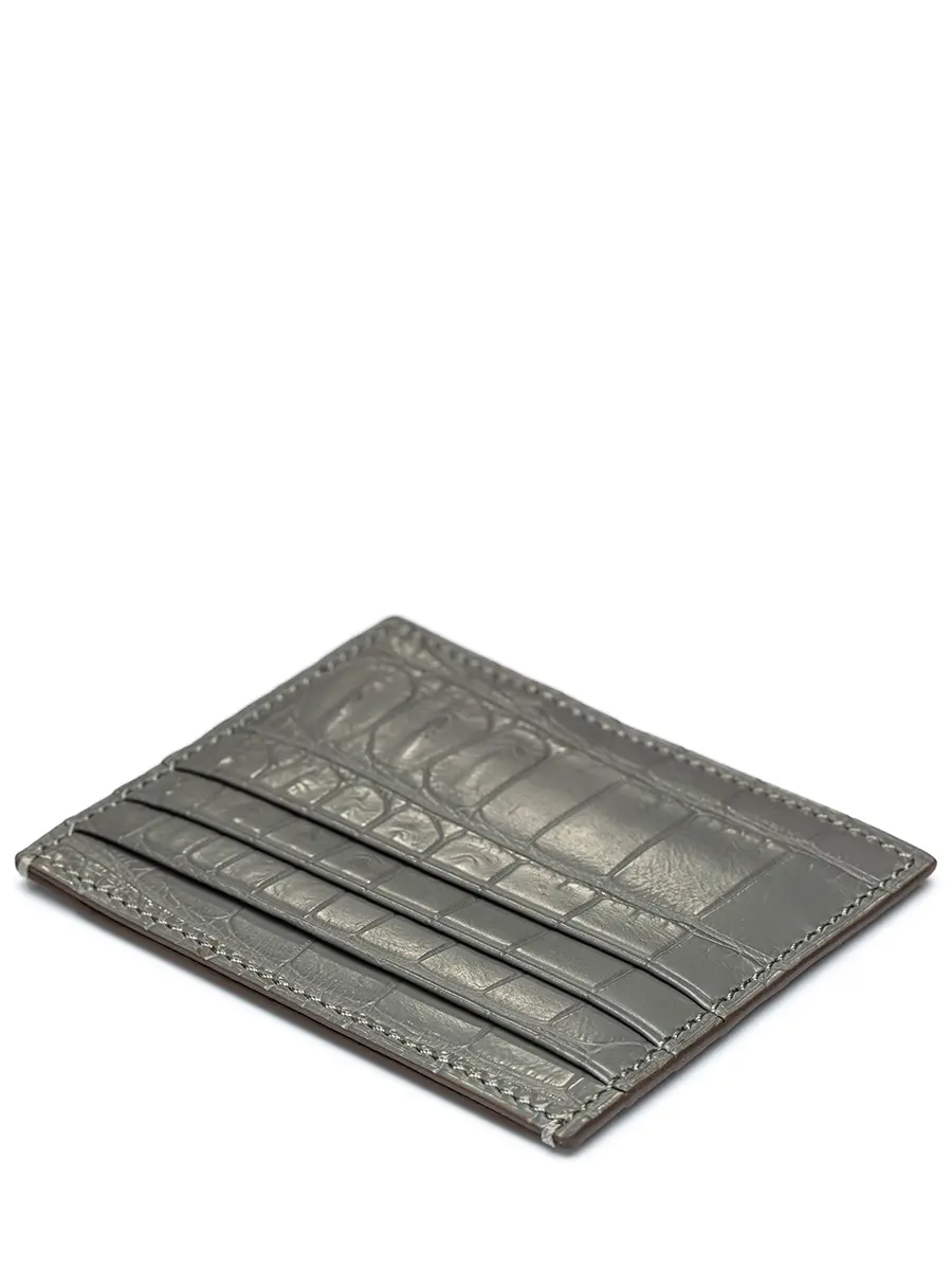 Кардхолдер из кожи крокодила