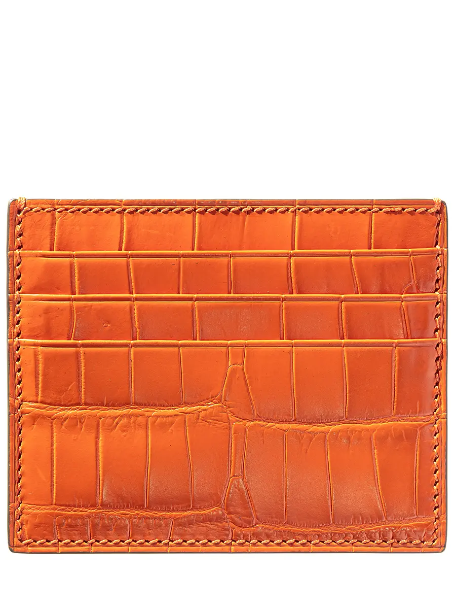 Кардхолдер из кожи крокодила