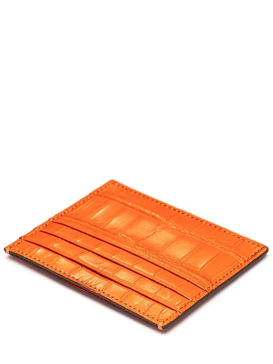 Кардхолдер из кожи крокодила