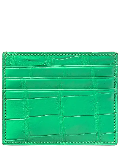 Кардхолдер из кожи крокодила FARGONI