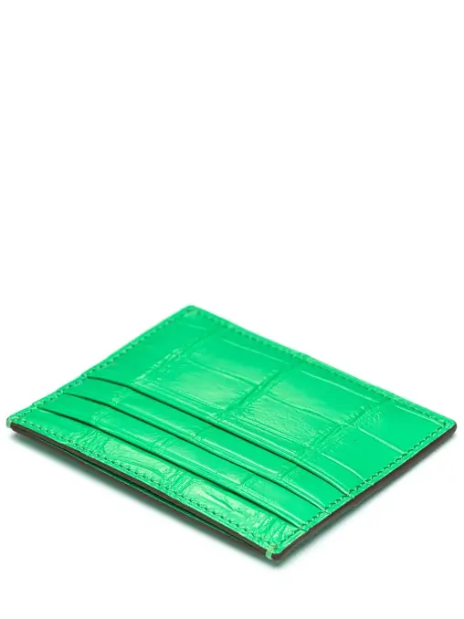 Кардхолдер из кожи крокодила FARGONI