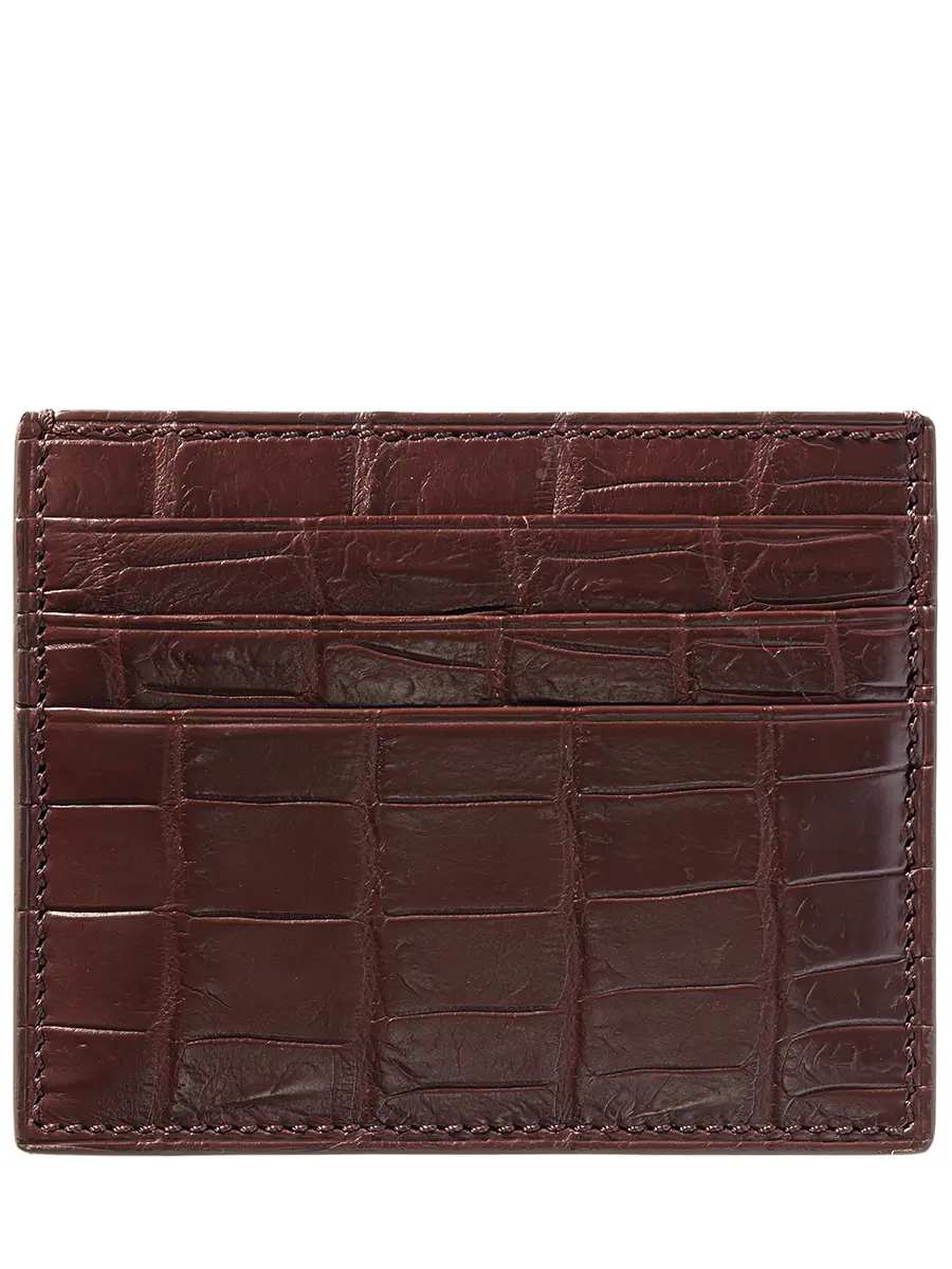 Кардхолдер из кожи крокодила