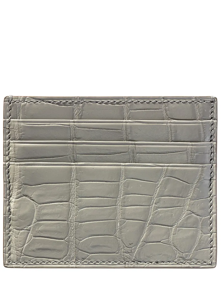 Кардхолдер из кожи крокодила