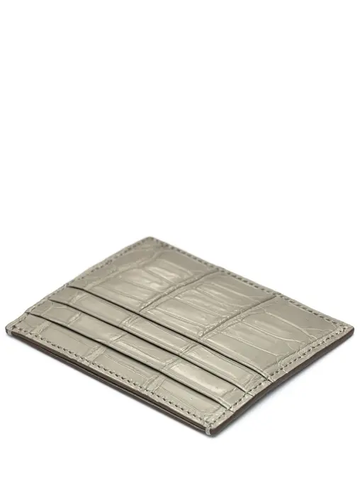 Кардхолдер из кожи крокодила FARGONI