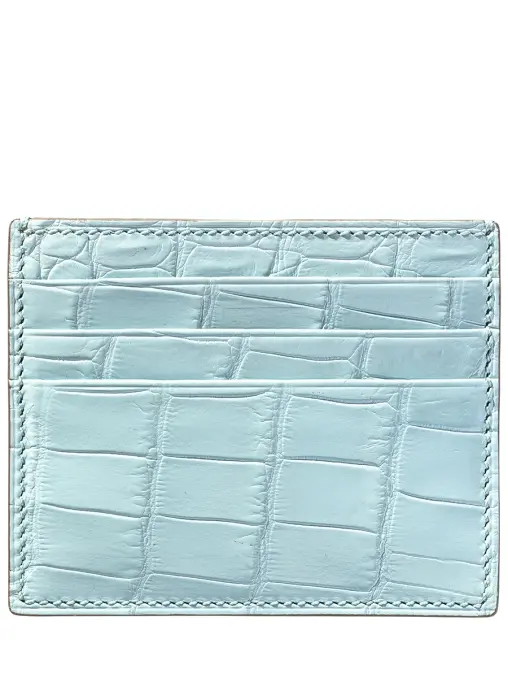 Картхолдер из кожи крокодила FARGONI