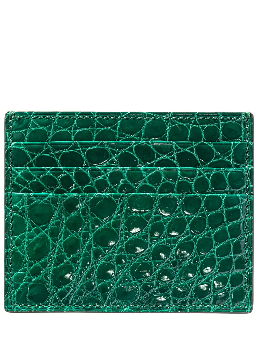 Кардхолдер из кожи крокодила