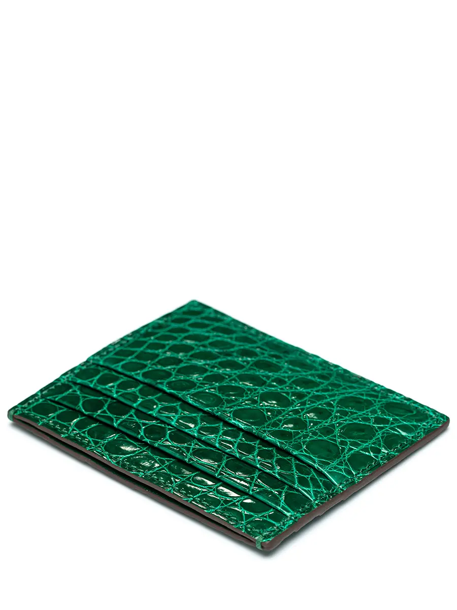 Кардхолдер из кожи крокодила