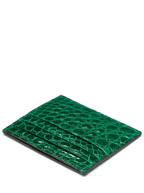 Кардхолдер из кожи крокодила FARGONI