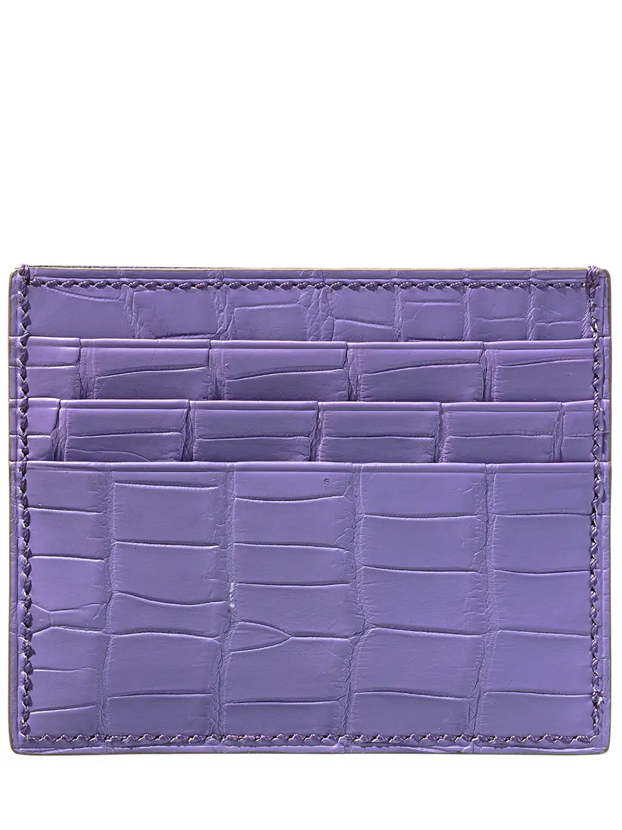 Кардхолдер из кожи крокодила