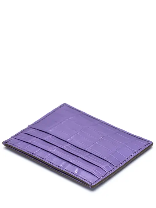 Кардхолдер из кожи крокодила FARGONI
