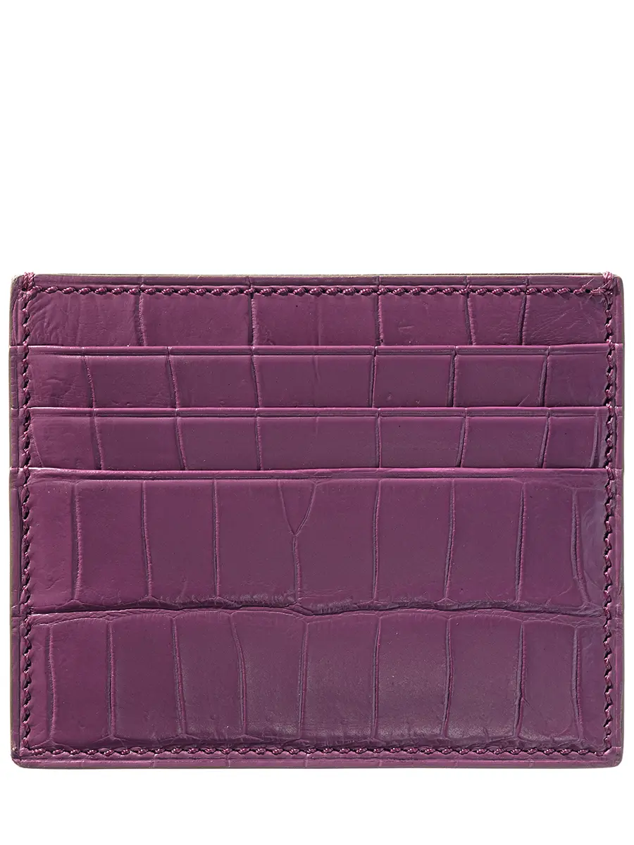 Кардхолдер из кожи крокодила