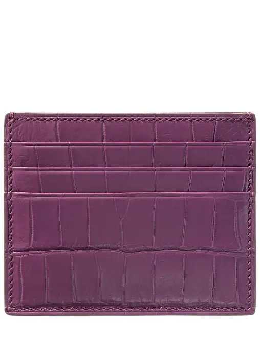 Кардхолдер из кожи крокодила FARGONI