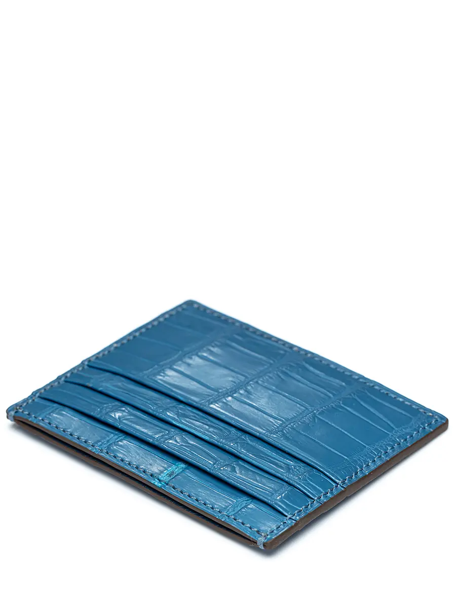 Картхолдер из кожи крокодила
