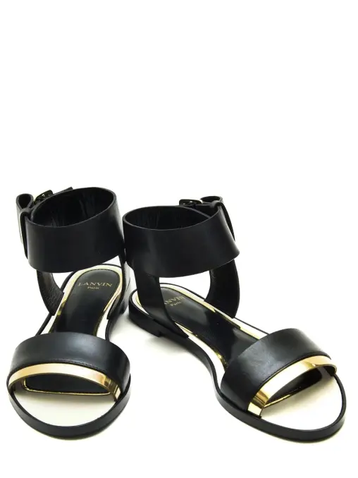 Сандалии кожаные LANVIN