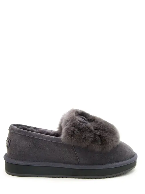 Слипоны замшевые на меху RENZONI