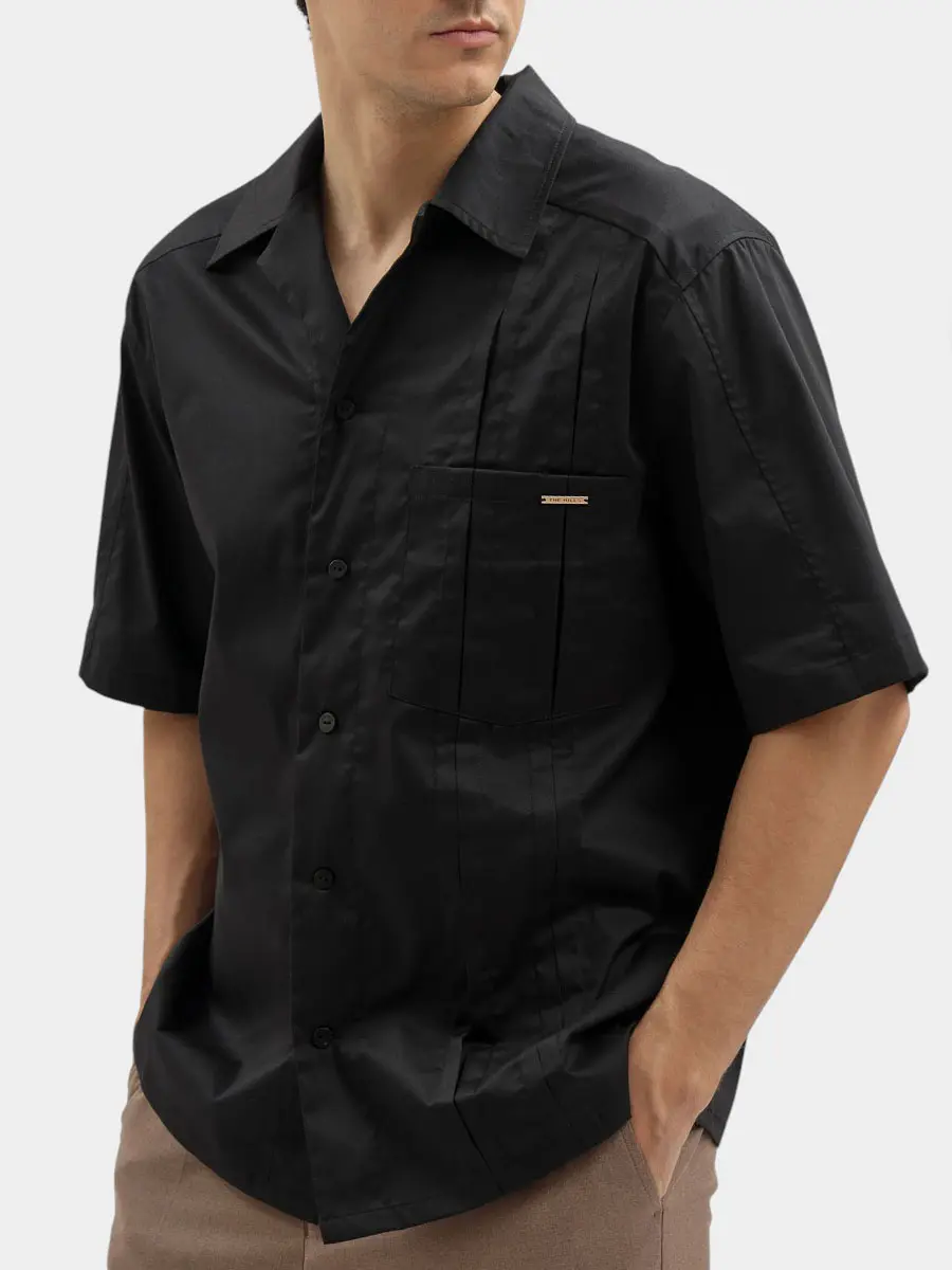 Рубашка однотонная