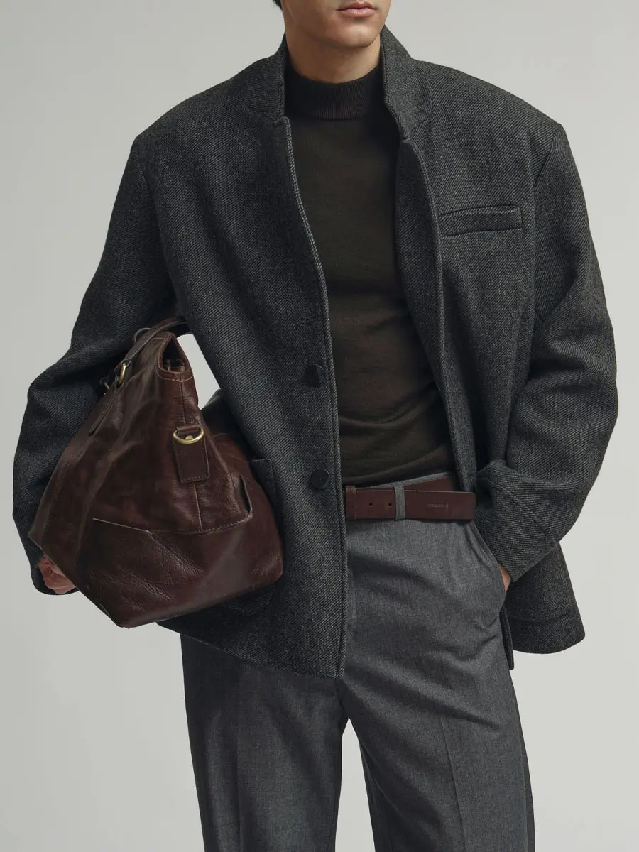 Пальто шерстяное