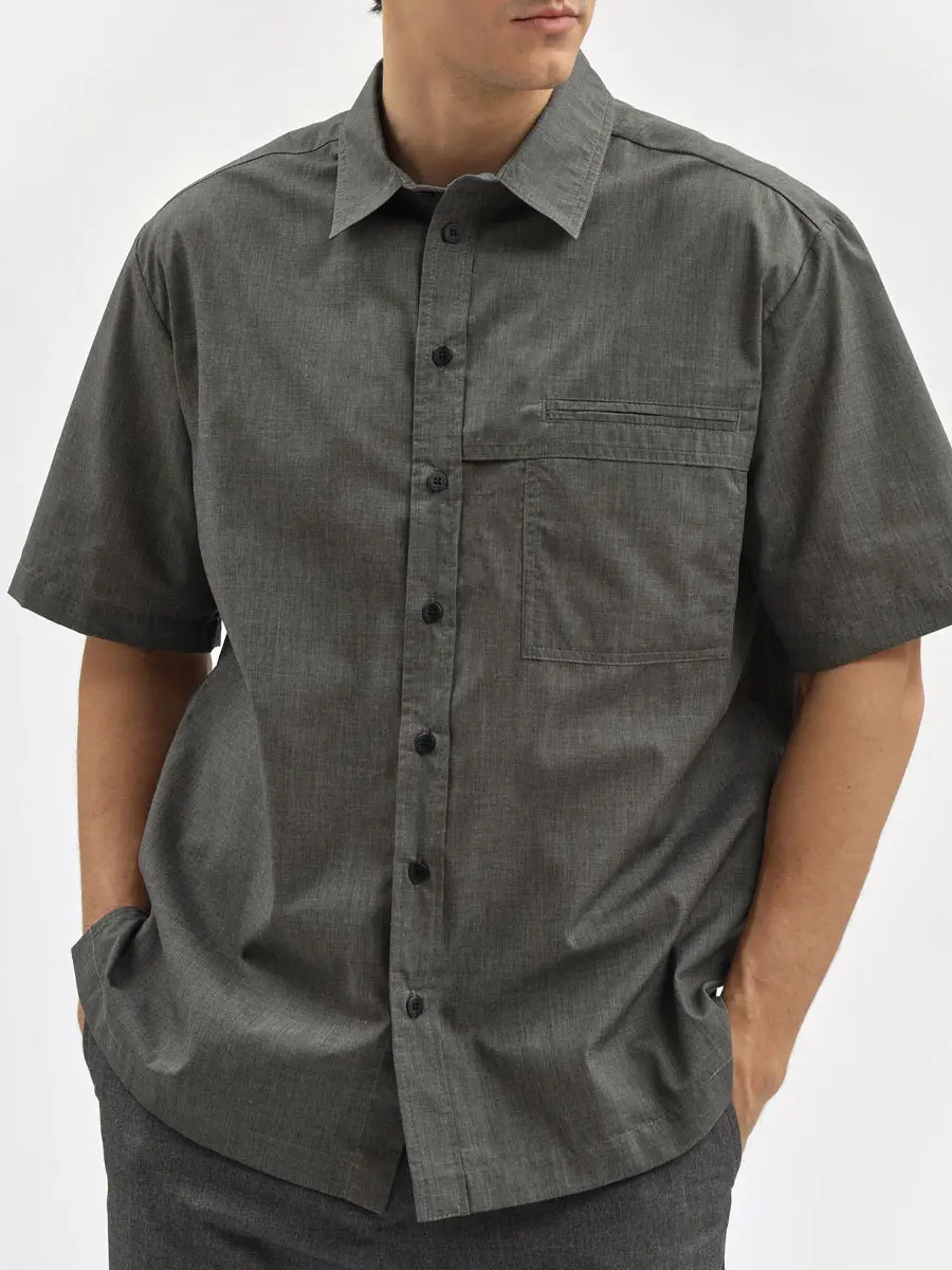 Рубашка однотонная