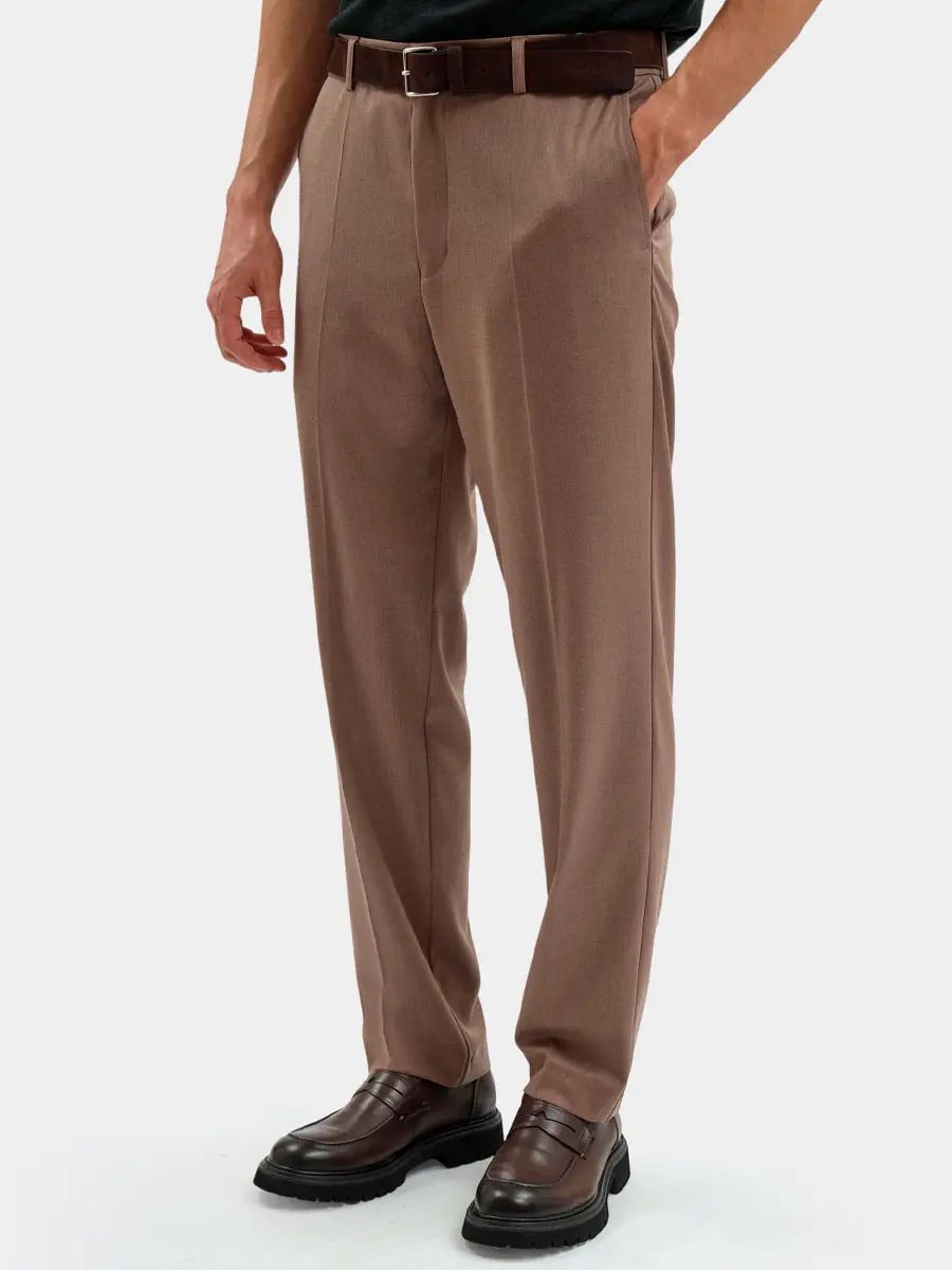 Брюки однотонные