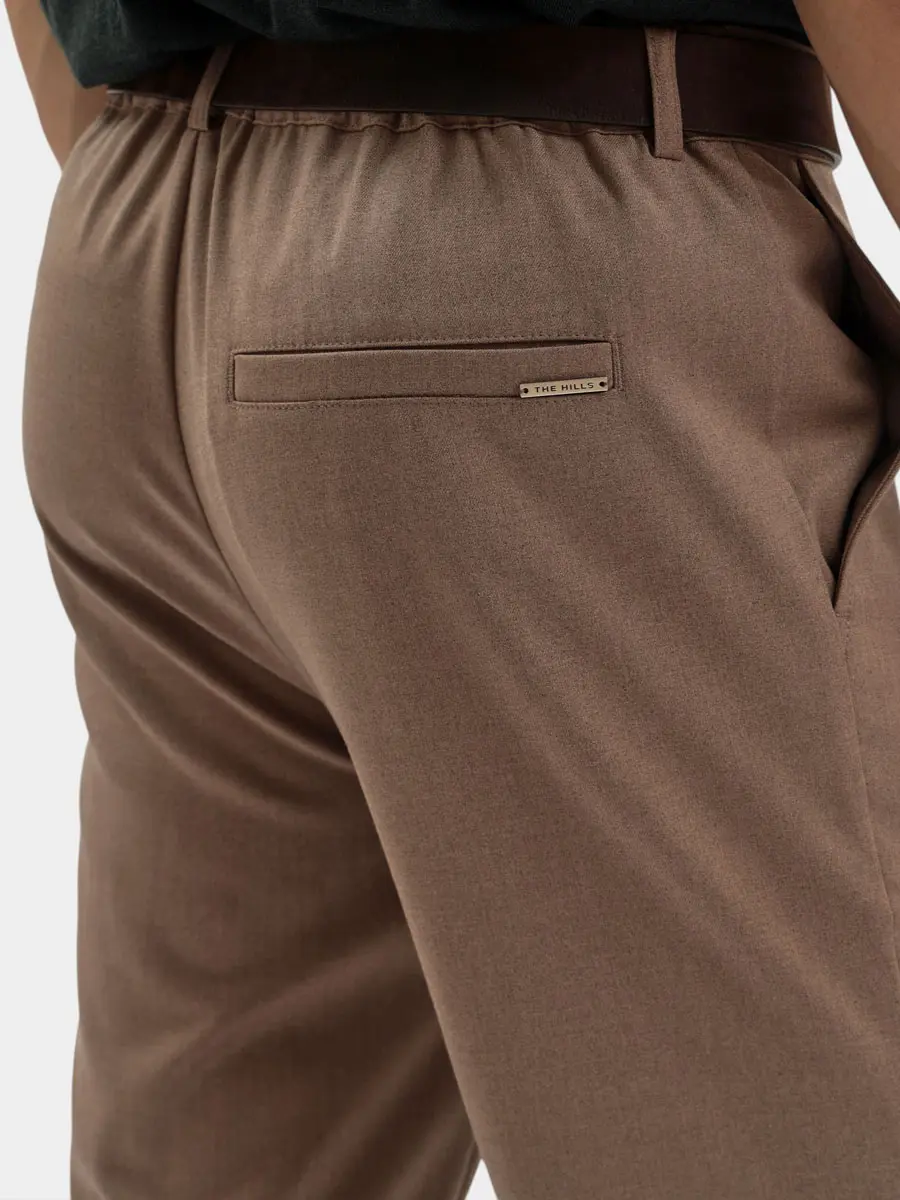 Брюки однотонные