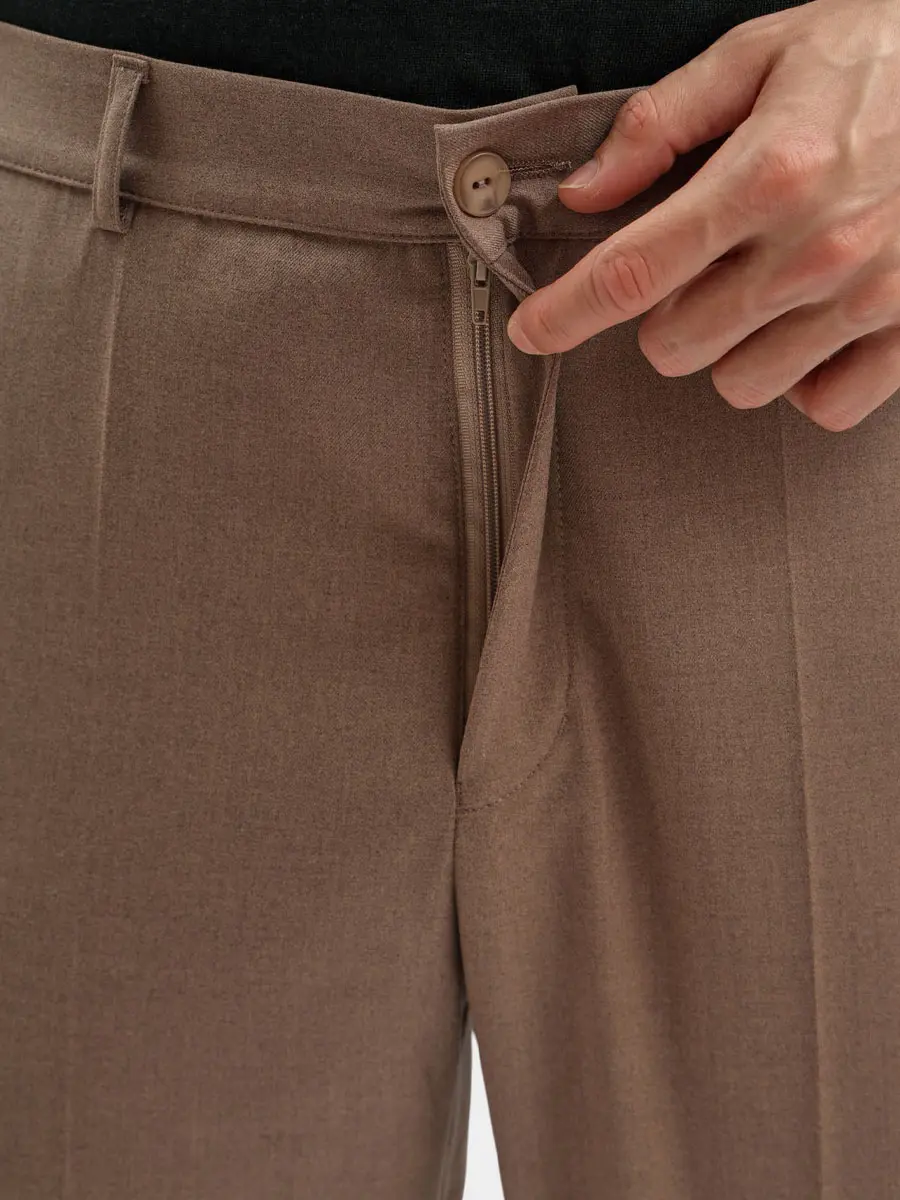 Брюки однотонные