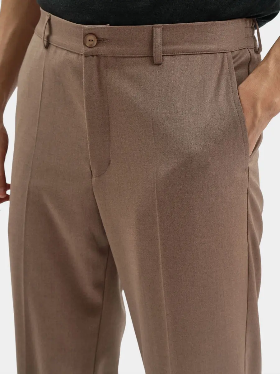 Брюки однотонные