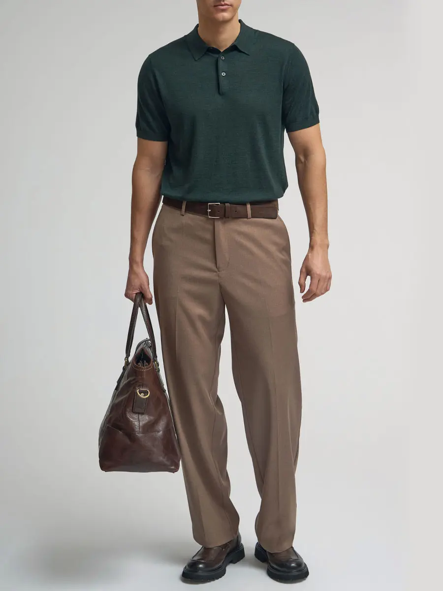 Брюки однотонные