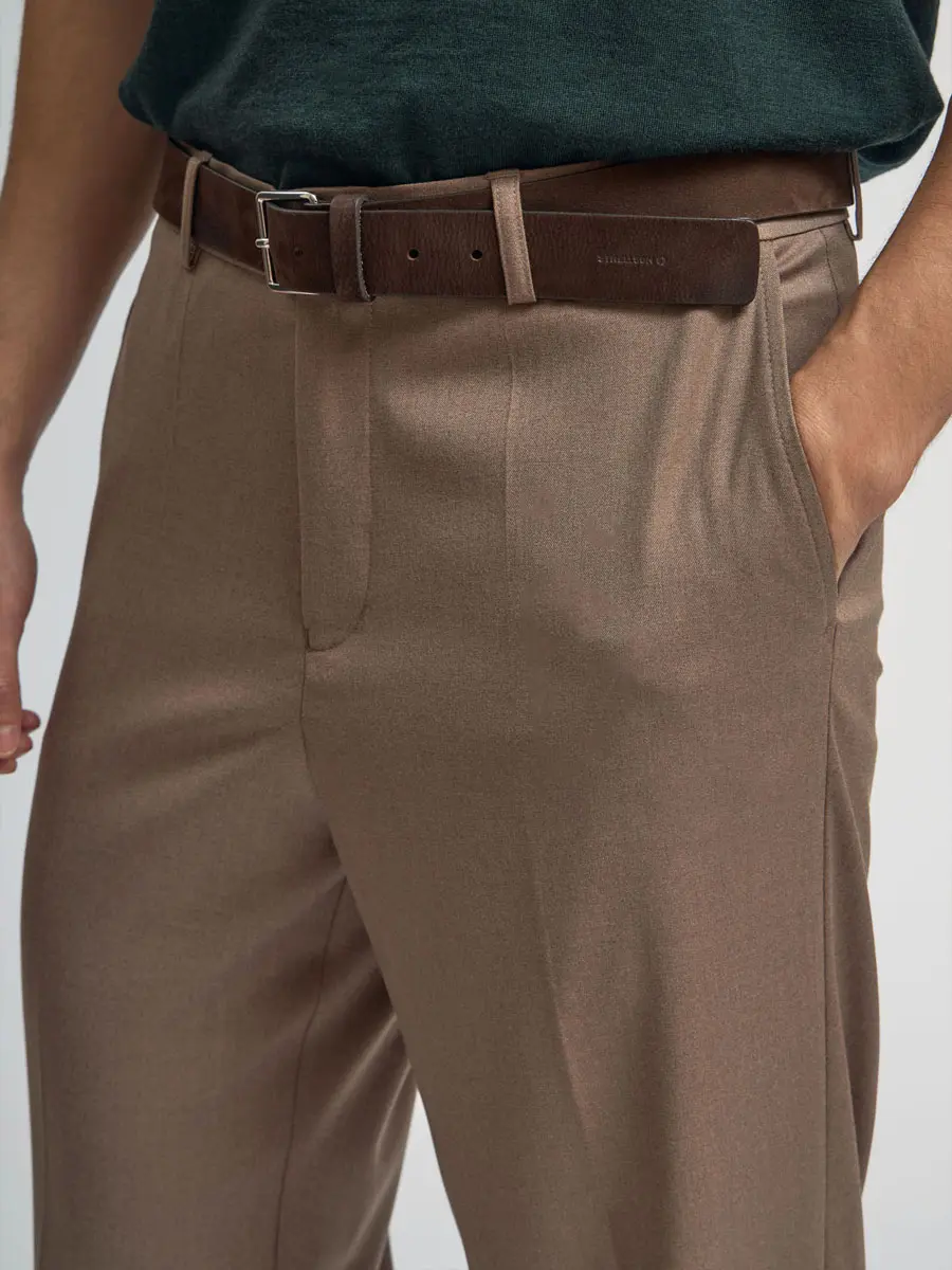 Брюки однотонные