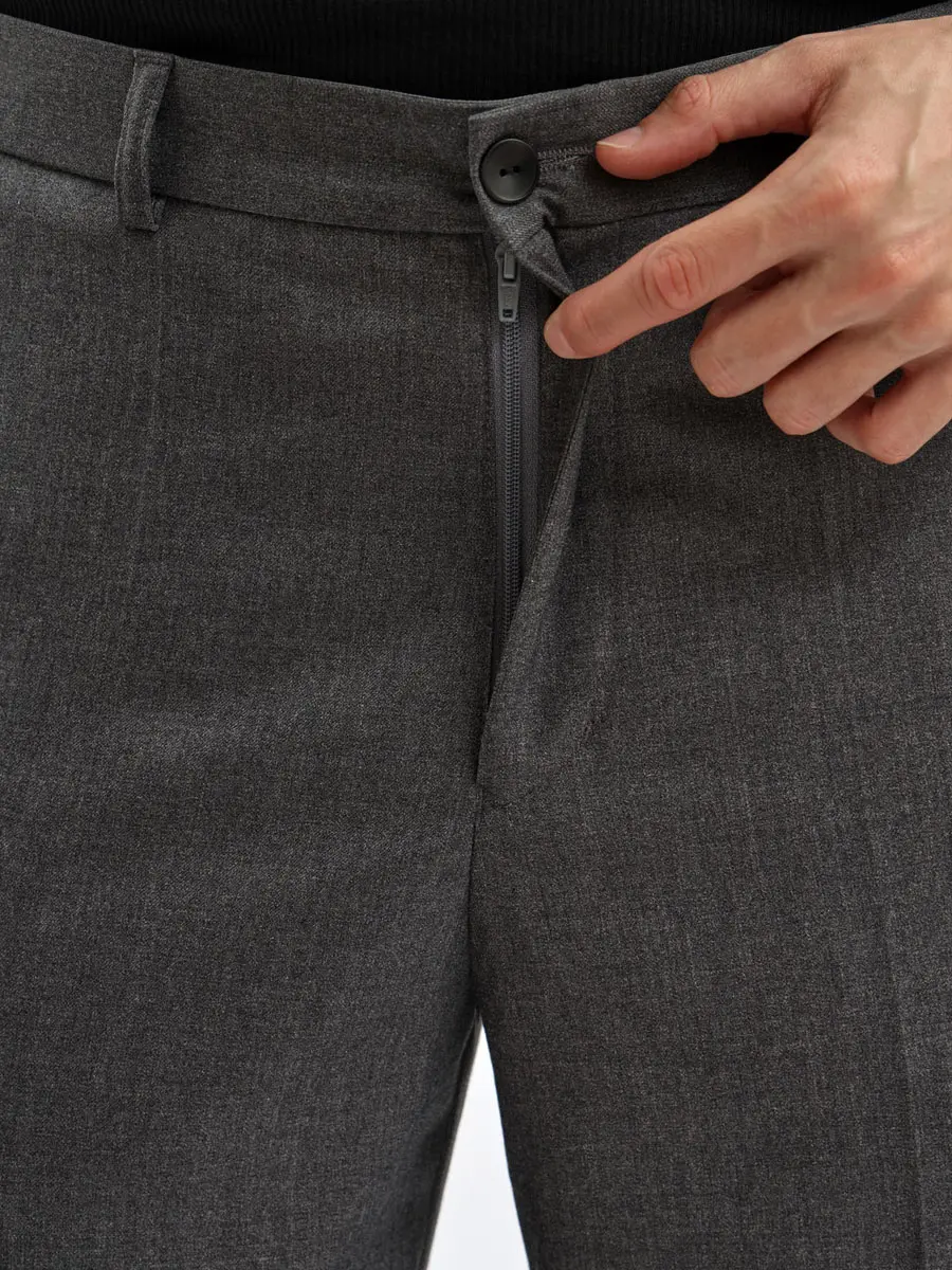 Брюки однотонные