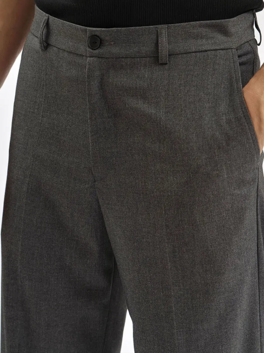 Брюки однотонные