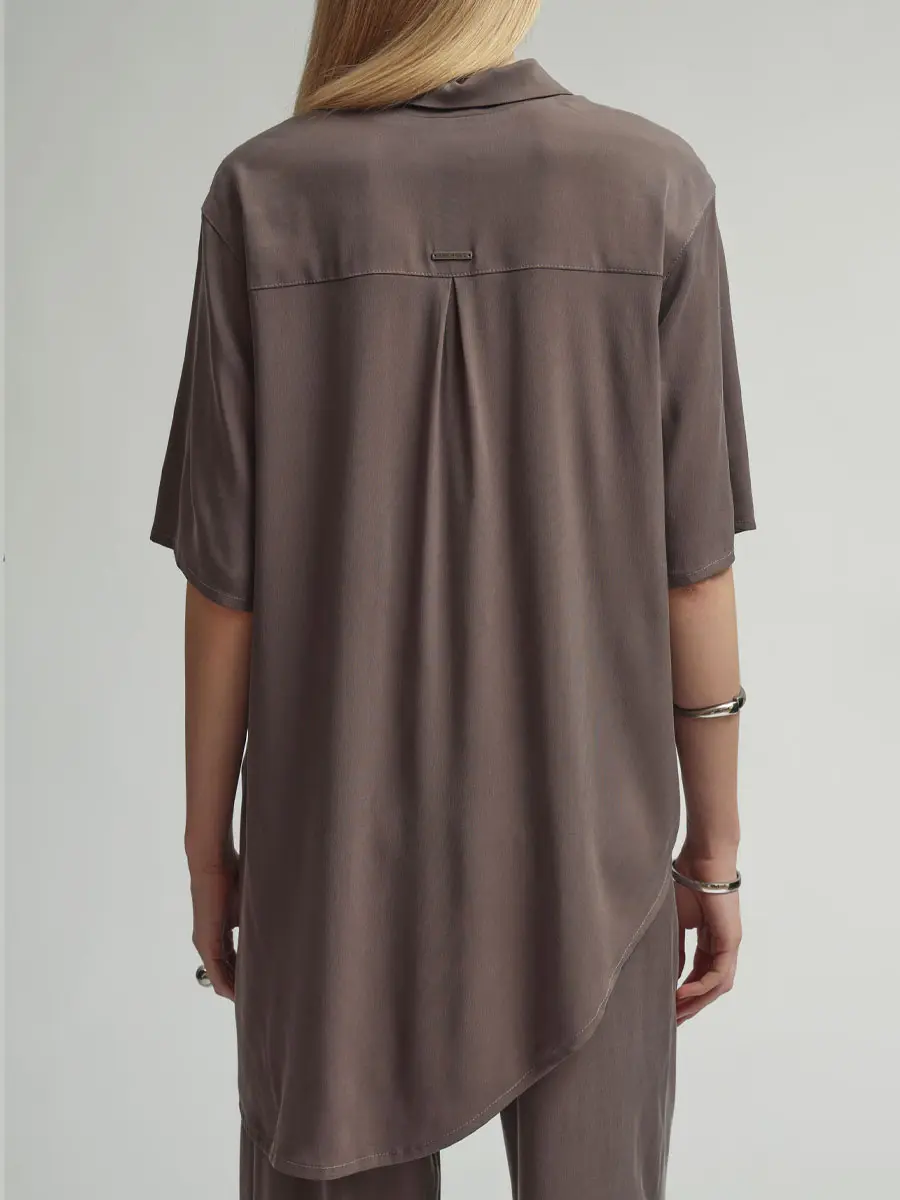 Рубашка однотонная