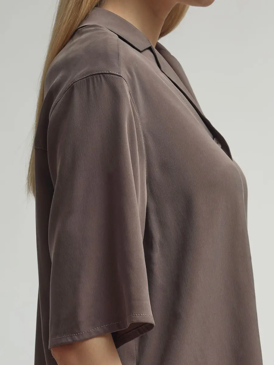 Рубашка однотонная