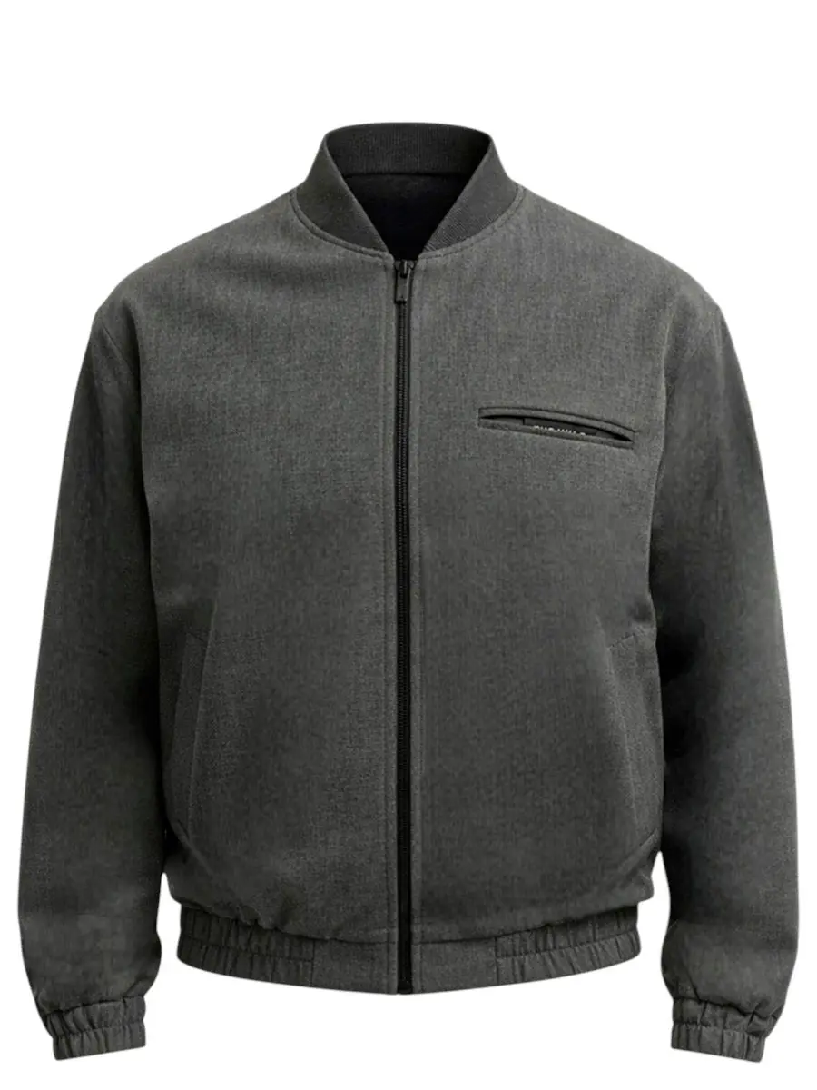 Бомбер однотонный