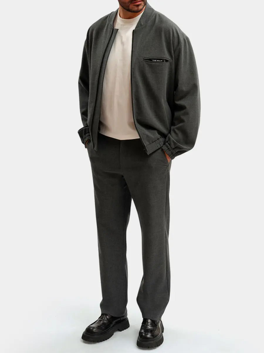 Бомбер однотонный