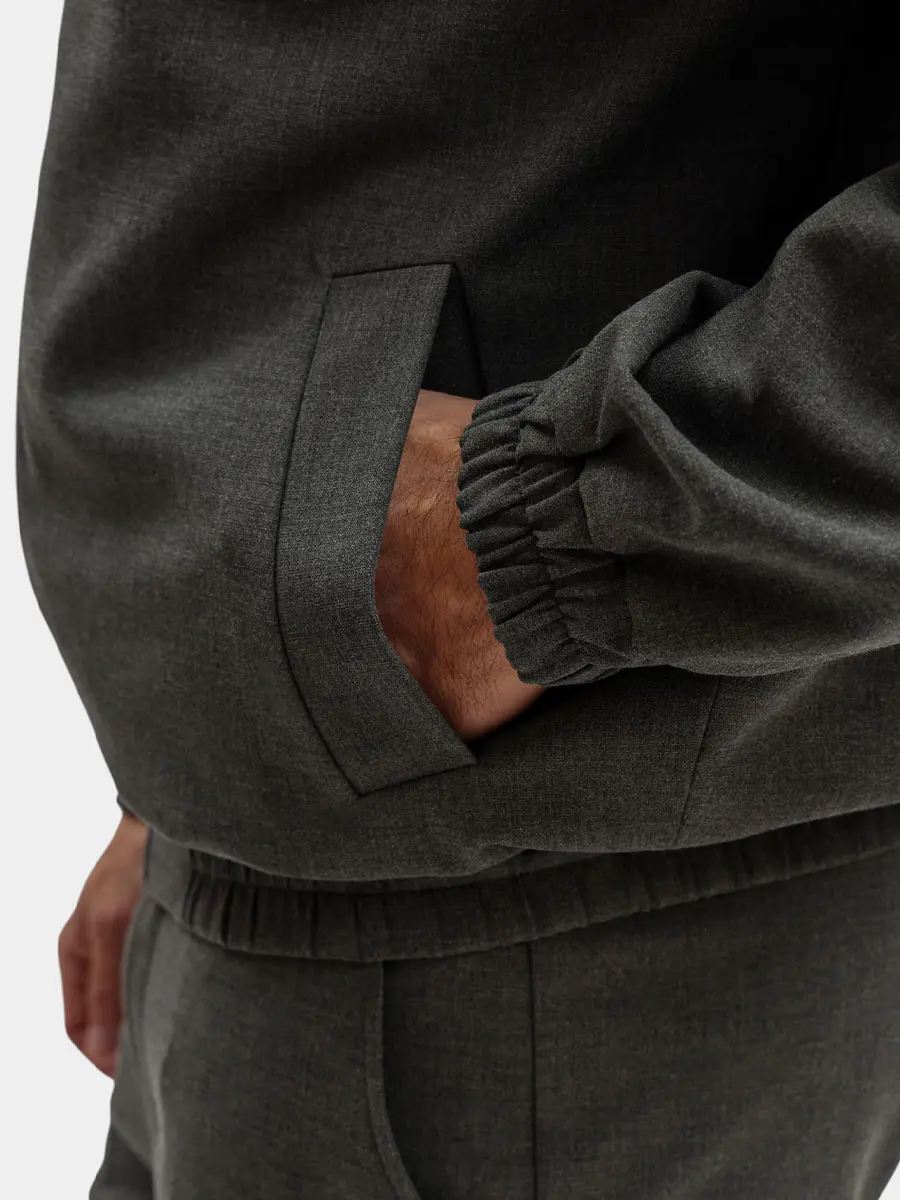 Бомбер однотонный