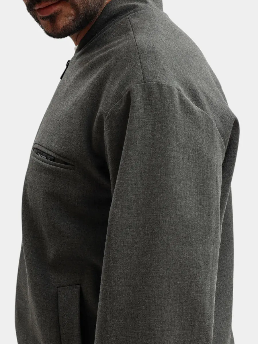 Бомбер однотонный