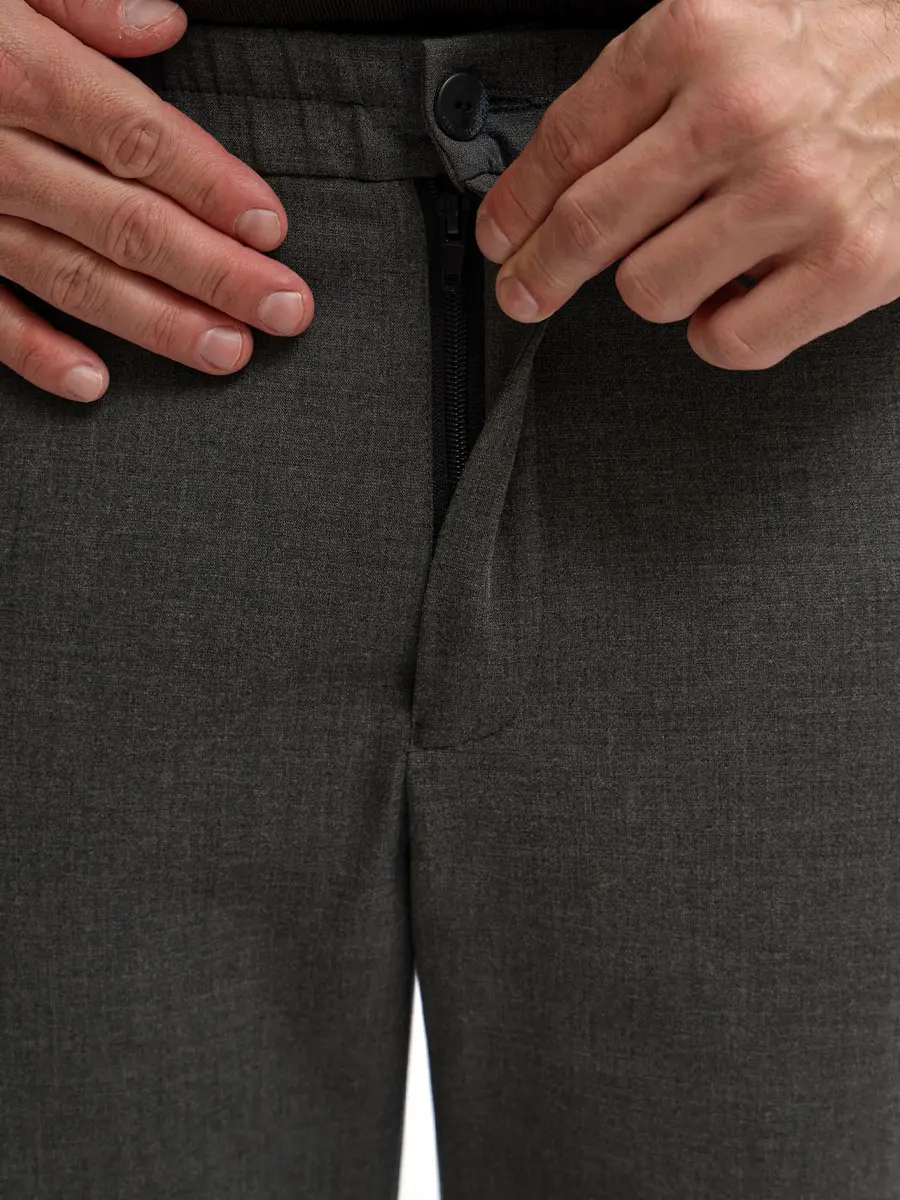 Брюки однотонные