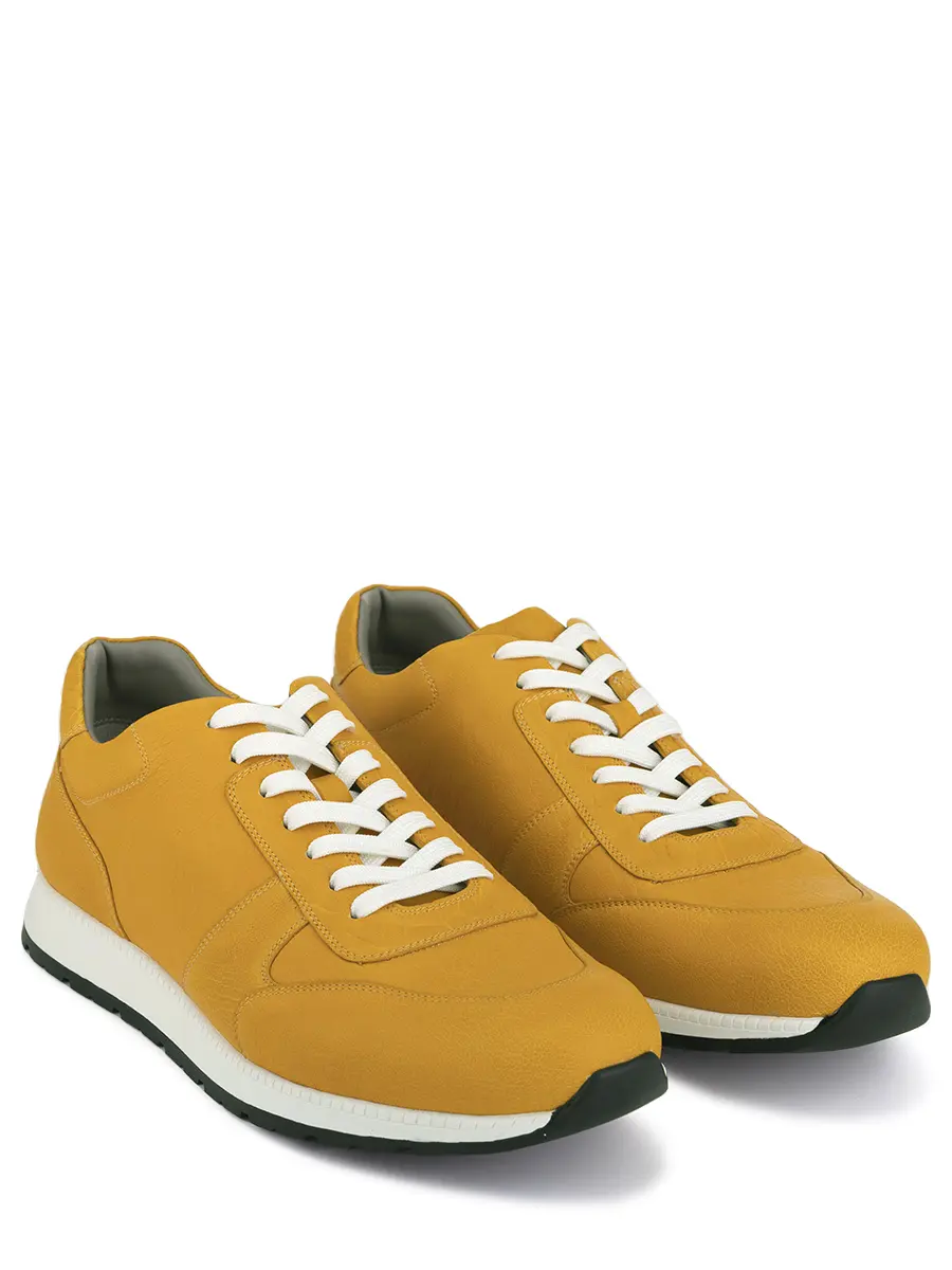 Кроссовки кожаные