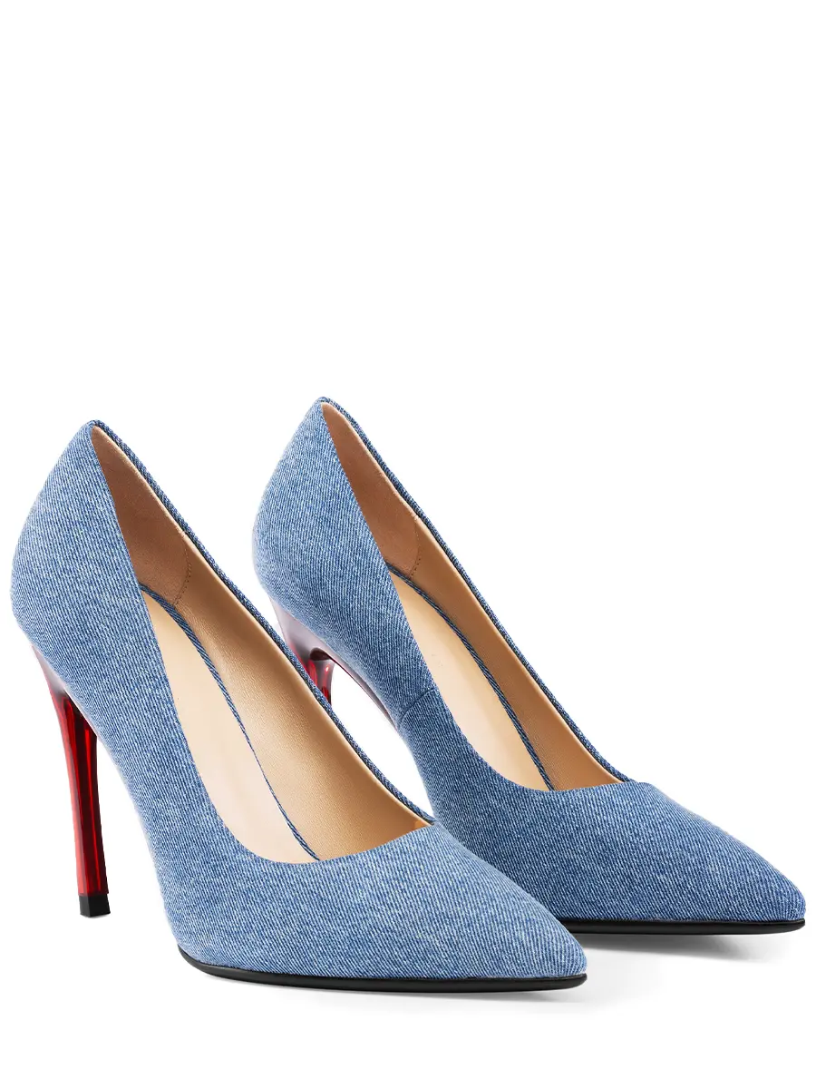 Туфли джинсовые