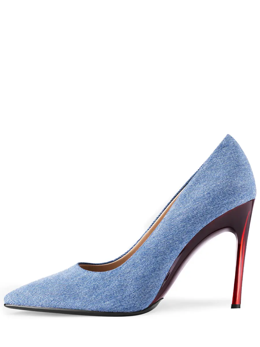 Туфли джинсовые