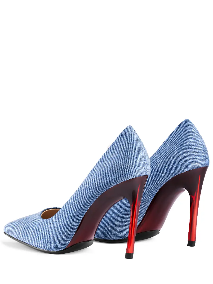 Туфли джинсовые