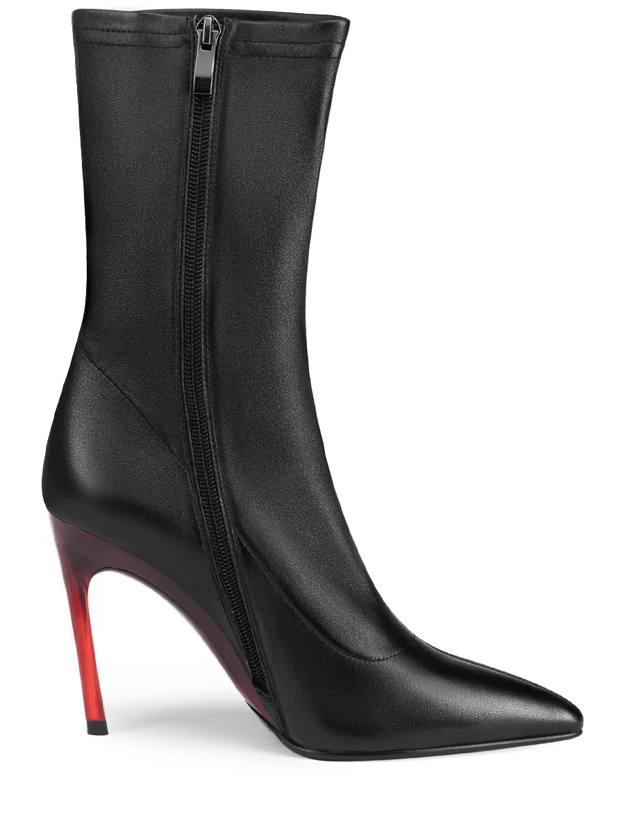 Ботильоны кожаные