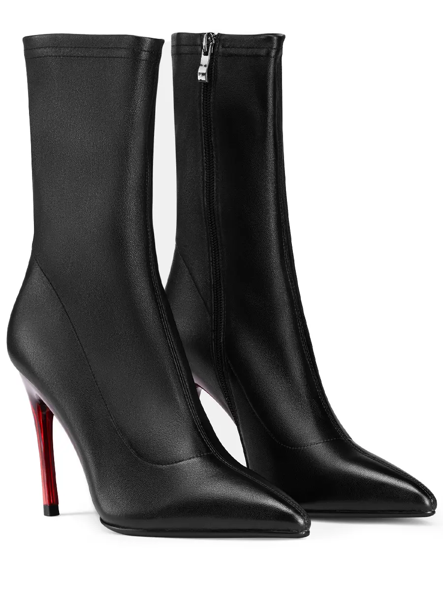 Ботильоны кожаные