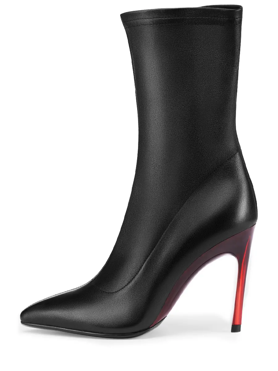 Ботильоны кожаные