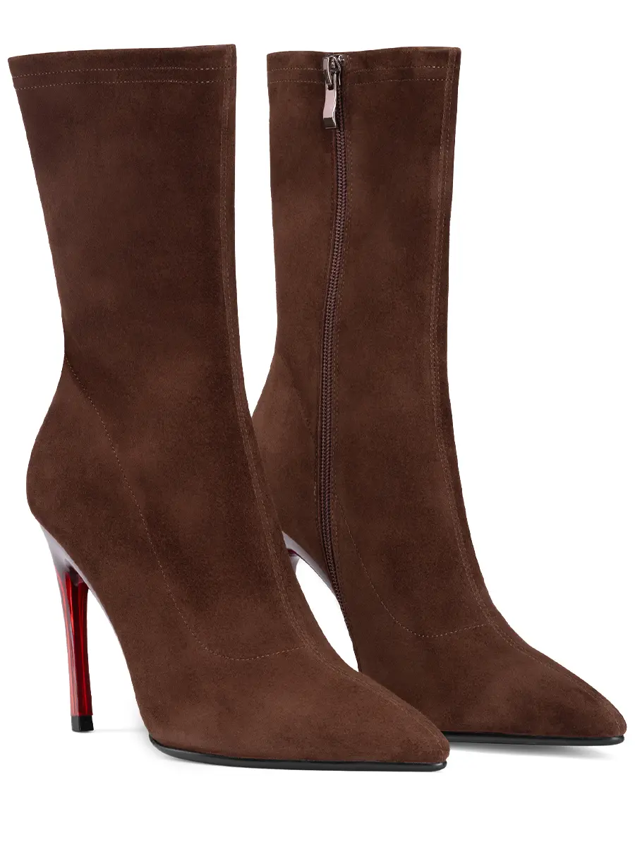 Ботильоны замшевые