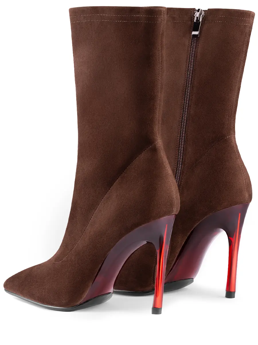 Ботильоны замшевые