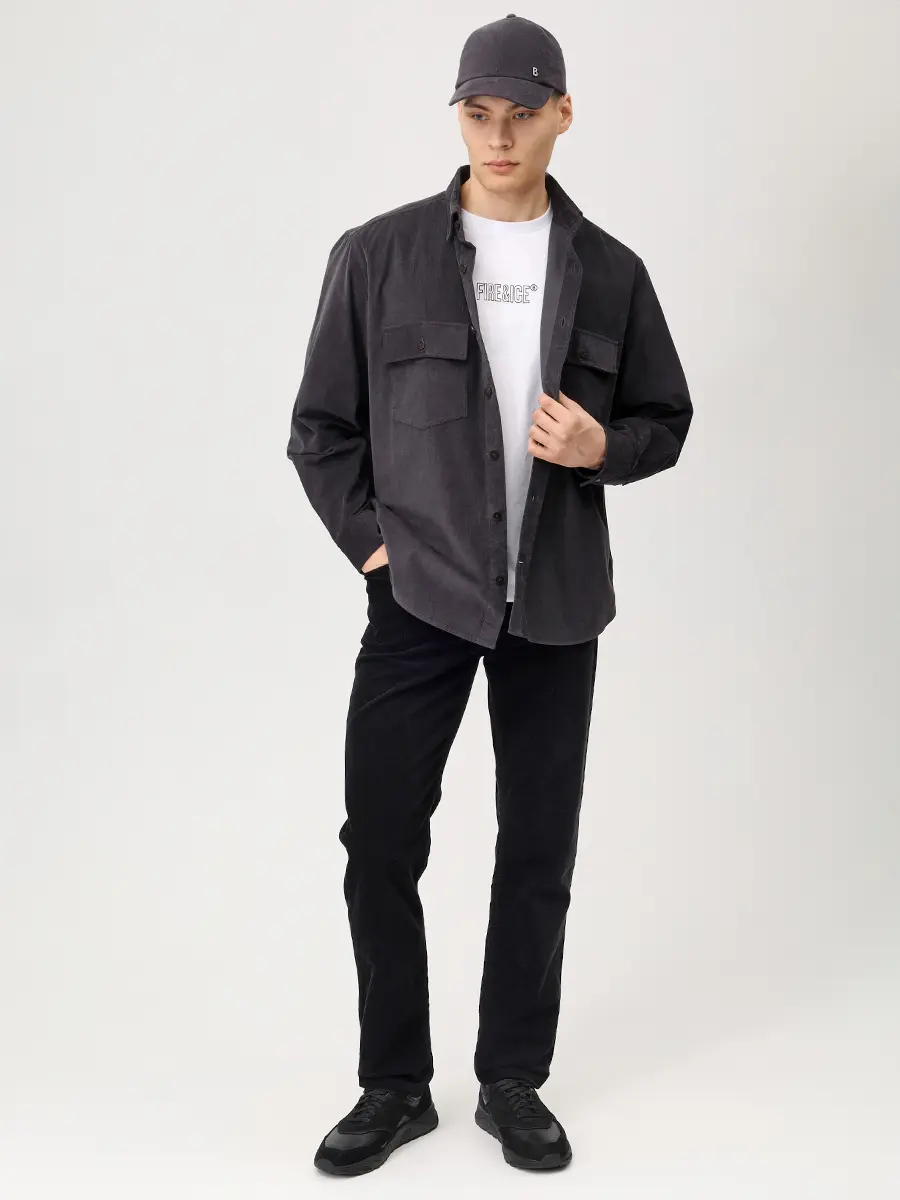 Рубашка вельветовая