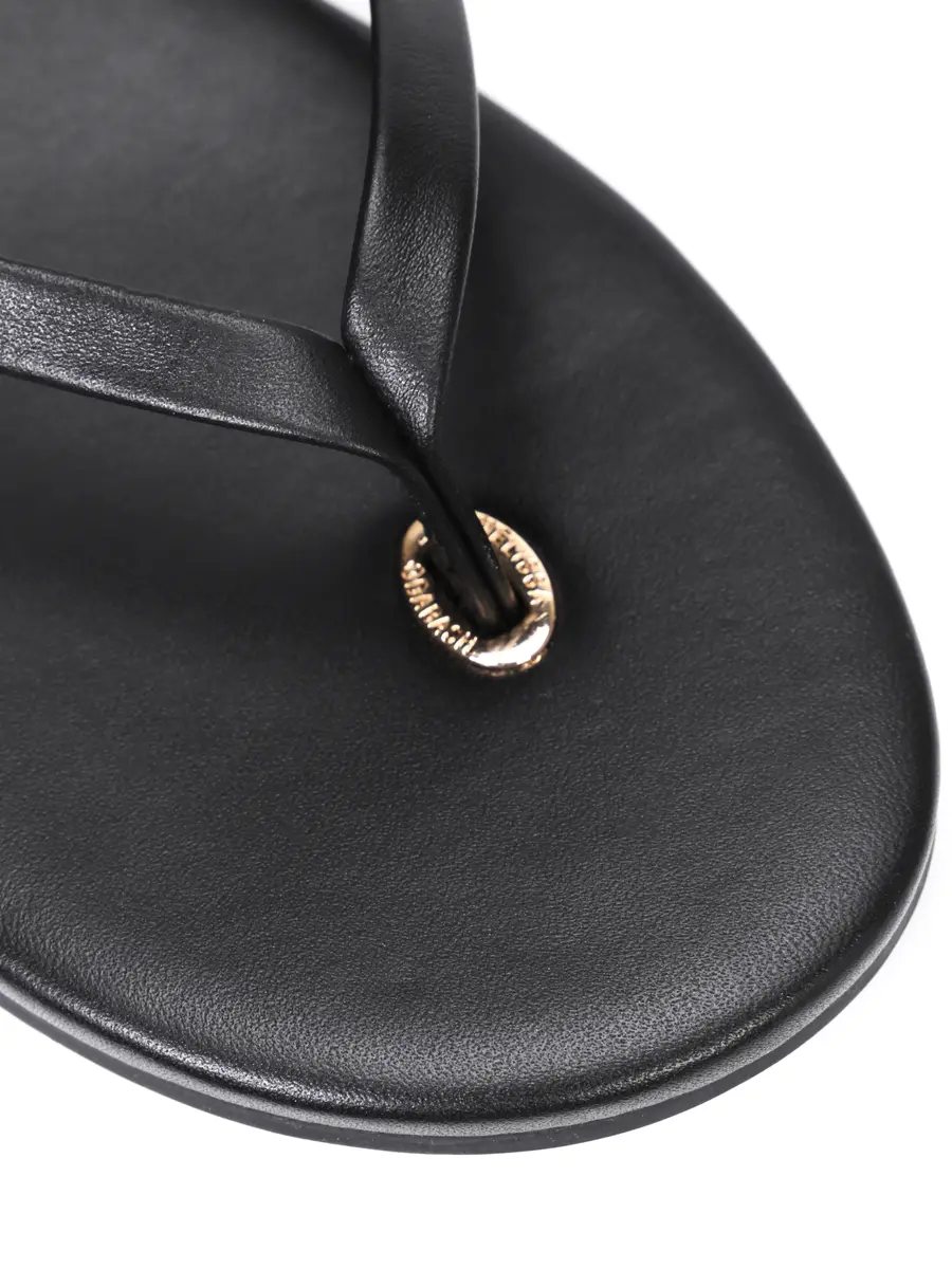 Шлепанцы кожаные