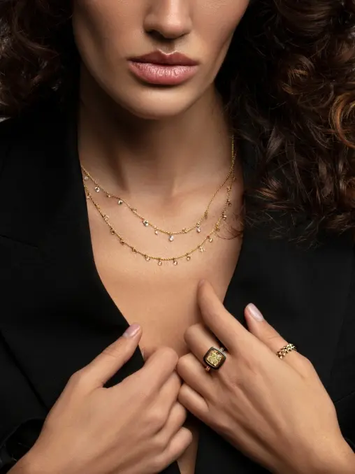 Кольцо из желтого золота Le Rhombe ALINA ISSA