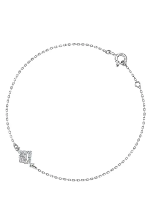 Браслет из белого золота с бесцветными бриллиантами Le Rhombe ALINA ISSA